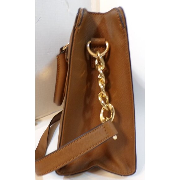 Michael Kors Hamilton large camel satchel shoulder bag purse - Picture 7 of 11